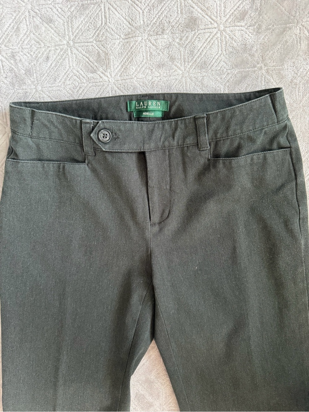 Lauren Ralph Lauren Heather Green / Dark Brown Pants - Picture 5 of 7